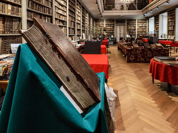The ancient library of the seminary in Strasbourg.