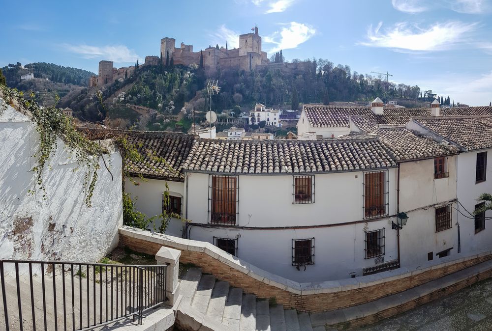 View of the Alhambra of Granada from the Albaicin