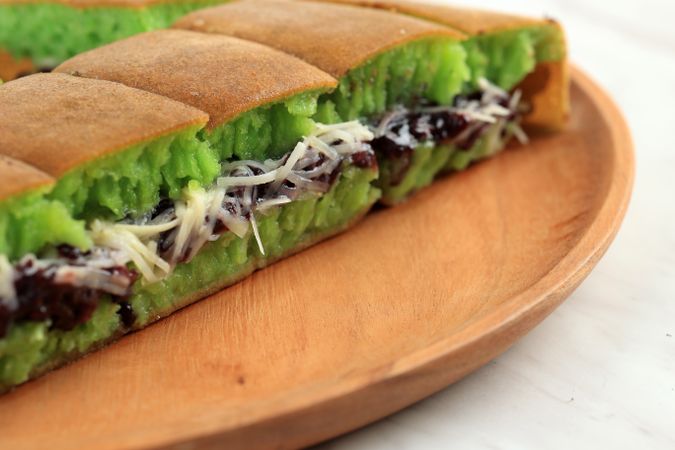 Martabak Pandan, Indonesian Traditional Street Food Named Martabak Manis Sweet Martabak