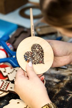 Woodworking workshop eco-friendly Christmas toys