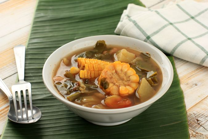 Sayur Asem or Sayur Asam is Indonesian Vegetables in Tamarind Soup.