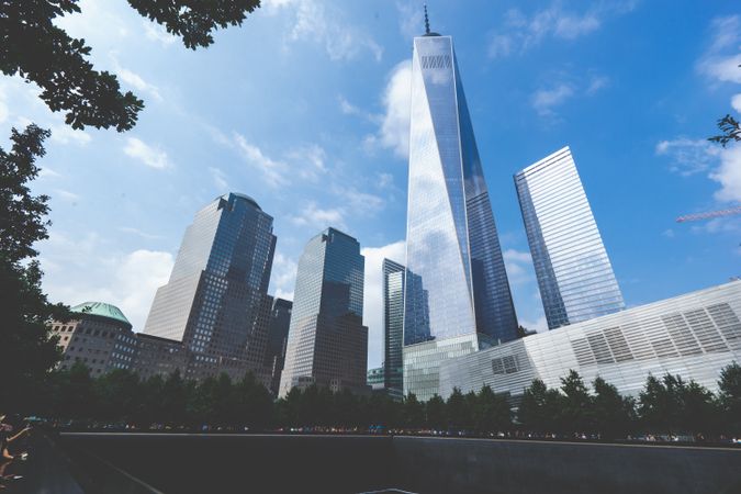 9/11 memorial building in New York, New York, United States
