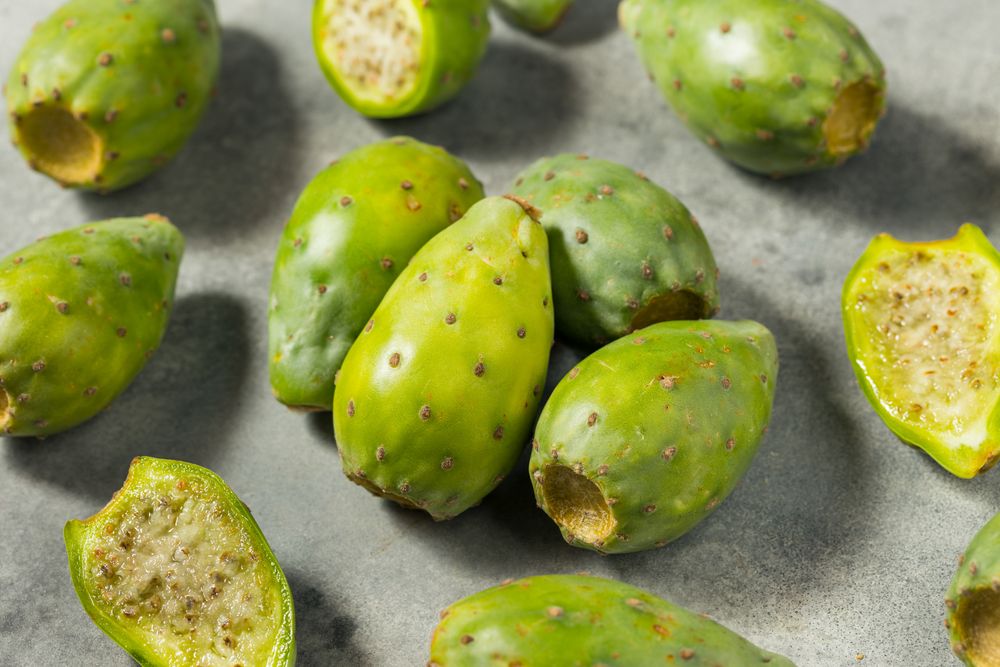 Organic Raw Green Prickly Pear Fruit