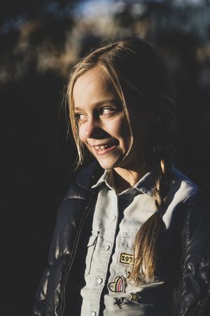 Blonde girl portrait