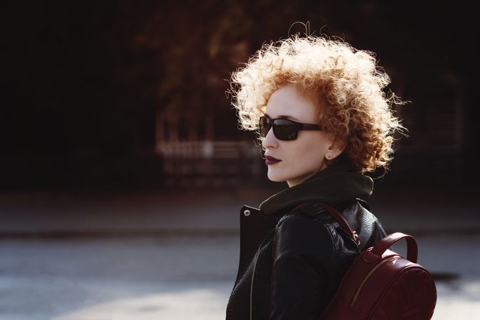 Street fashion shot of woman