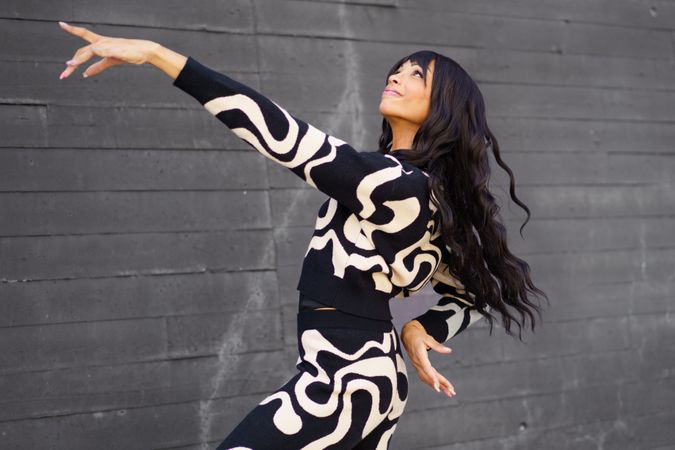 Dancer pointing