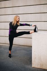 Woman doing some elongation exercises