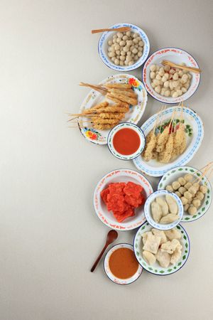 Various Food made From Tapioca Flours or Aci from Bandung, Indonesia.