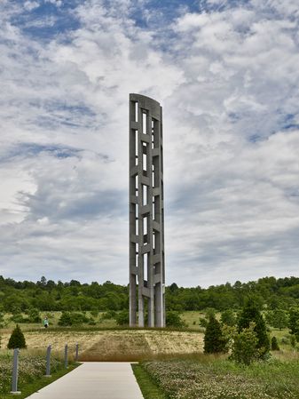 The 93-foot “Tower of Voices” at the Flight 93 National Memorial near Shanksville, Pennsylvania