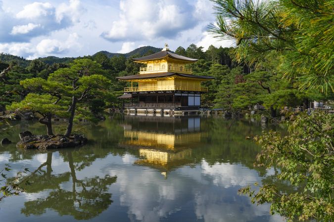 Japanese temple on the water