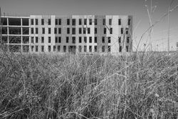 Concrete frame of building