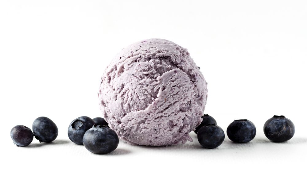 Blueberry ice cream