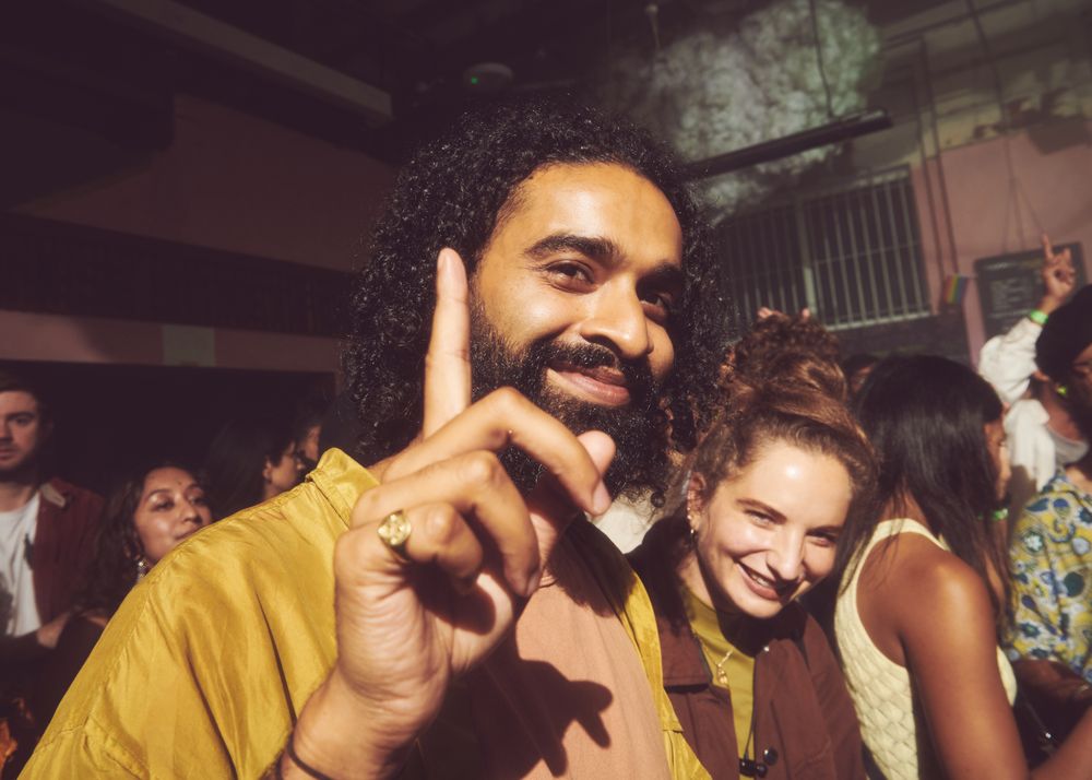 London, England, United Kingdom - Nov 9, 2022: Man and woman smiling on dance floor