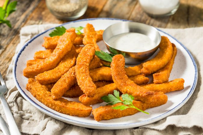 Organic Homemade Halloumi Cheese Fries