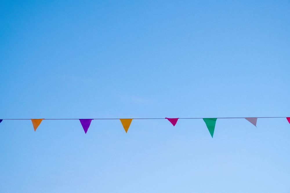 Garlands in sky