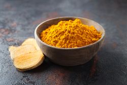 Fragrant seasoning - turmeric, one of the main ingredients in Indian curry