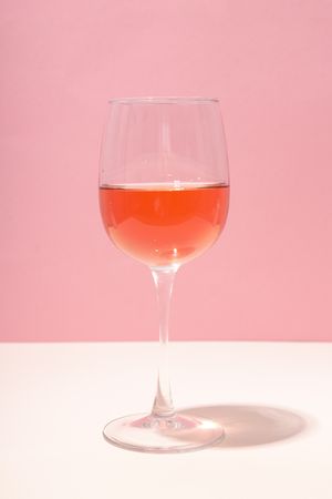 Glass of wine, delicious alcohol drink in glass