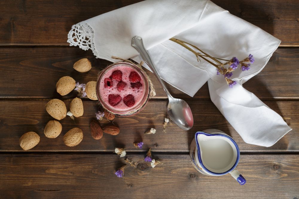 Healthy fruit vegetarian meal
