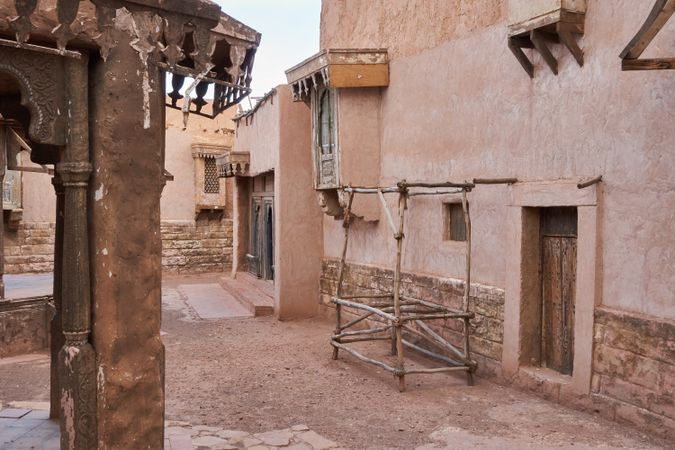Old narrow street of ancient town