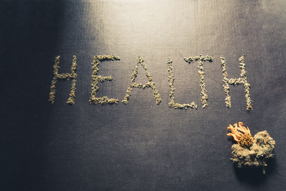 Dried bud in the shape of “Health”