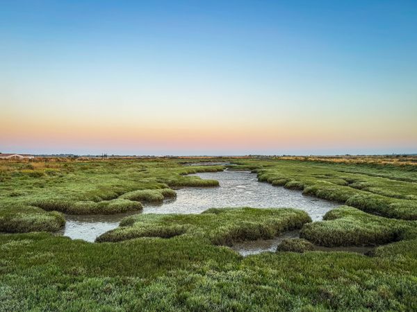 The marshland of the Port de Loix, France
