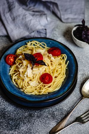 Italian pasta with cherry tomatoes
