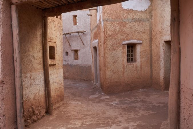 Old narrow street of ancient town