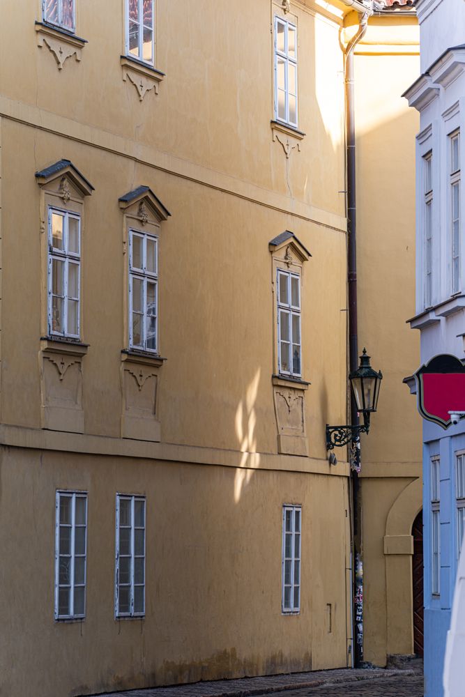 Narrow street of Old Prague