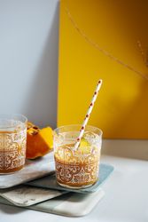 Delicious mango smoothie in a glass
