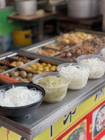Chinese street food in Guangzhou, China