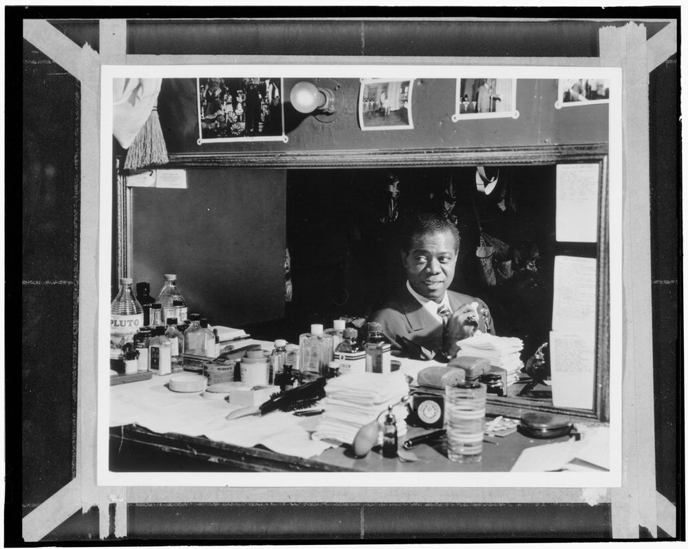 New York City, New York, USA - July 1946: Portrait of Louis Armstrong