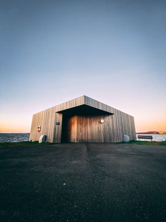 Danish simple architecture on the coast