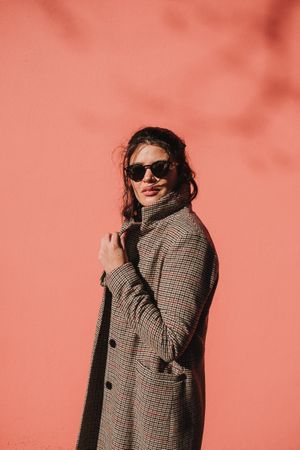 stylish lady in sunglasses