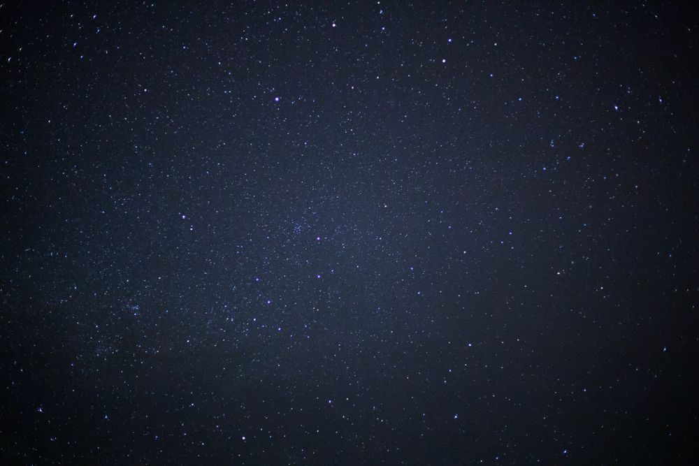 milky way galaxy and space dust in the universe, Long exposure photograph, with grain.