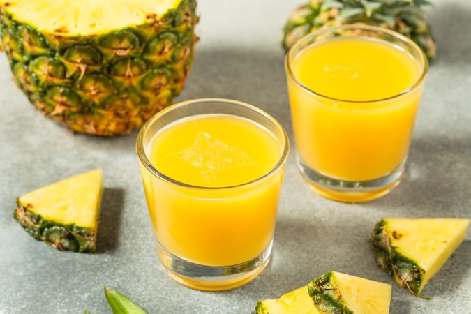 Refreshing Cold Pineapple Juice