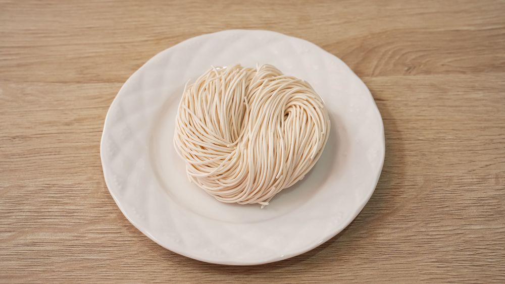 Raw dried Misoa or Misua, thin noodles, chinese food
