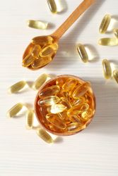 Immunity support capsules - Omega, health care concept