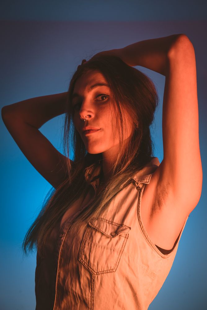 woman with piercing in nose