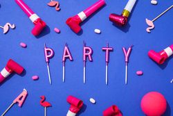 Concept of party and celebration, accessories for party