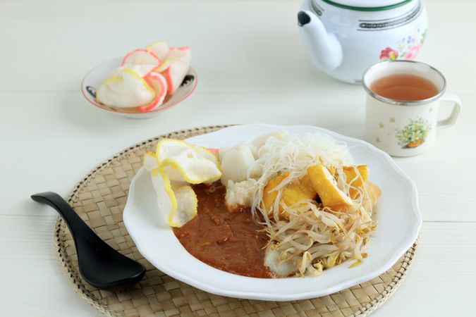 Ketoprak, Indonesian Traditional Street Food Popular for Breakfast.