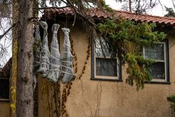 Hanging halloween decorations