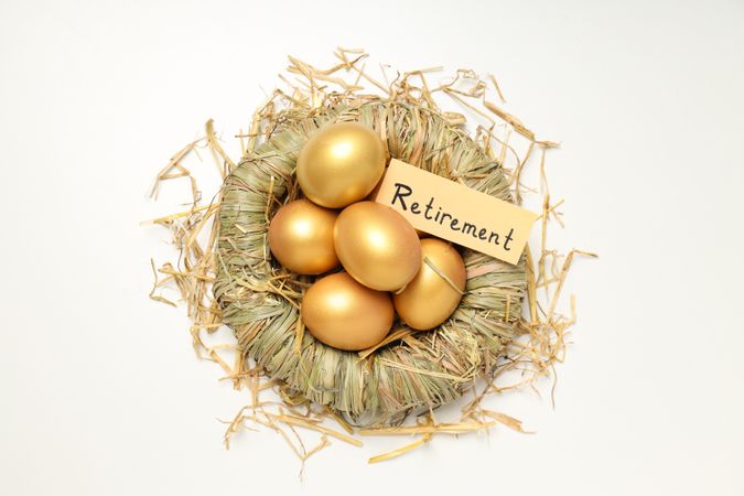 Golden eggs, pension savings, investments and retirement