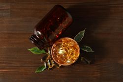 Immunity support capsules - Omega, health care concept