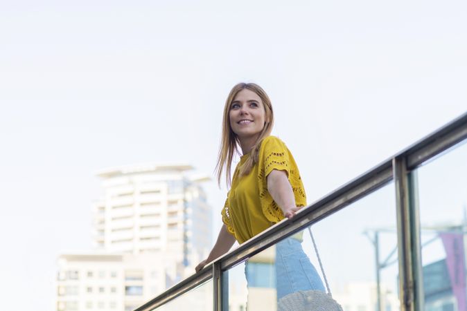 Young woman looking away