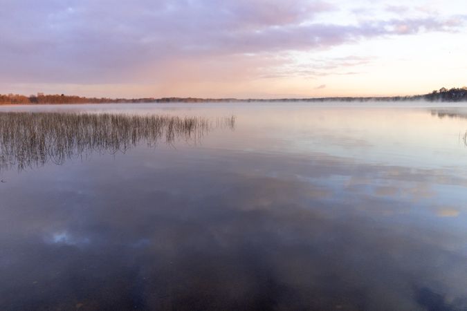Quiet morning lake