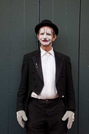 Mime in the French Quarter of New Orleans, Louisiana