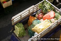 Truck of fresh fruit and vegetables bYl8d4