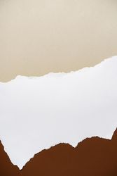 Earthy brown, beige and light torn paper background