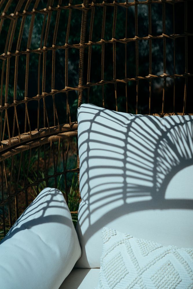 Close up outdoor chair