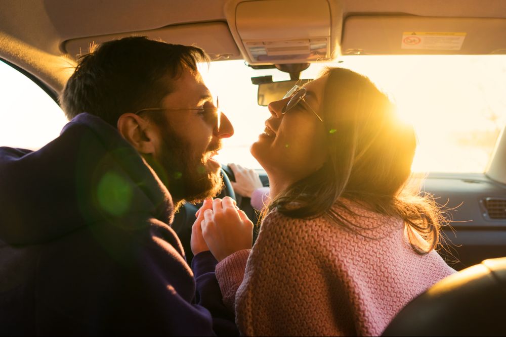 Couple Inside Car Together